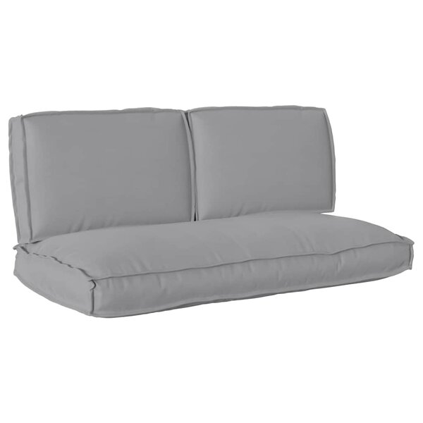 vidaXL Set de coussins de palette 3 Pièces Gris 120 x 60 x 12 cm