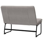 Banc banquette taupe 100 x 75 x 76 cm tissu 02_0010710