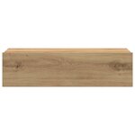 vidaXL Table de chevet chêne artisanal 60x35 cm bois d’ingénierie