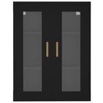 vidaXL Armoire murale suspendue Noir 69 5x34x90 cm