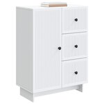 vidaXL Buffet Blanc 66 x 34 5 x 90 cm Bois d'ingénierie