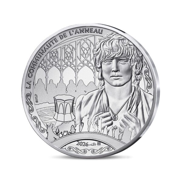 Le Seigneur des Anneaux Monnaie de 10€ Argent La Communauté de l'Anneau