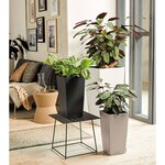 LECHUZA Jardinière Cubico Color 40 ALL-IN-ONE ardoise 13158