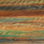 vidaXL Table à dîner Ø110x78 cm Bois de récupération massif et acier