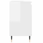 vidaXL Armoire de bain blanc brillant 58x33x60 cm bois d'ingénierie