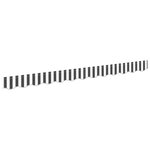 vidaXL Bande de auvent Anthracite et blanc 2.3 x 0.2 m Toile