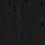 vidaXL Salon de jardin 2 Pièces noir bois de pin massif