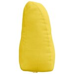 vidaXL Coussin de Dos Jaune clair 80 x 24 x 50 cm tissu