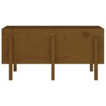 vidaXL Lit surélevé de jardin brun miel 121x50x57cm bois de pin massif