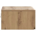 vidaXL Cabinet de chevet mural Chêne artisanal 49 x 34 5 x 20 cm