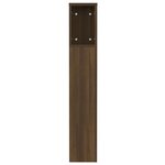 vidaXL Armoire de tête de lit chêne marron 120x18 5x102 5 cm