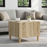 vidaXL Table basse Chêne Sonoma 49 x 50 x 40 cm Bois d'ingénierie