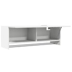 vidaXL Garde-robe blanc 100x32 5x35 cm bois d'ingénierie
