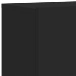 vidaXL Meuble TV mural noir 80x30x41 cm