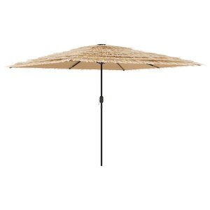 vidaXL Parasol de jardin avec mât en acier marron 288x288x225 cm