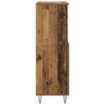 vidaXL Haut Armoire Marron 60 x 36 x 110 cm Bois d'ingénierie