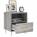 vidaXL Table de chevet sonoma gris 40x35x47 5 cm bois d’ingénierie