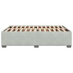 vidaXL Cadre de lit sans matelas gris clair 160x200 cm velours