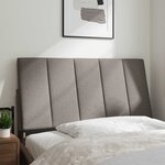 vidaXL Coussin de tête de lit taupe 100 cm tissu