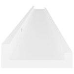 vidaXL Étagères murales 2 Pièces Blanc 115x9x3 cm