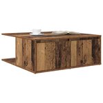 vidaXL Table basse Vieux bois 80 x 80 x 31 cm Bois d'ingénierie