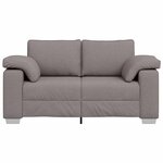 vidaXL Canapé Taupe 160 x 80 x 82 cm tissu