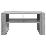 vidaXL Table basse Gris Sonoma 92 x 53 x 45 cm Bois d'ingénierie