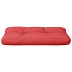 vidaXL Coussin de palette rouge 80x40x12 cm tissu