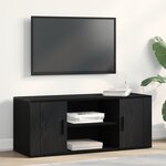 Meuble TV vidaXL Noir Chêne 100x35x40 cm Bois d'ingénierie