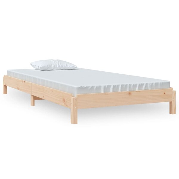 vidaXL Lit empilable sans matelas 90x190 cm bois de pin massif