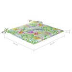 vidaXL Chaises à manger d'extérieur lot de 4 et coussins Acacia massif