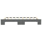 vidaXL Lit de jour avec lit gigogne gris foncé 90x190 cm tissu