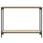 vidaXL Table console chêne sonoma 101x30 5x75 cm bois d'ingénierie