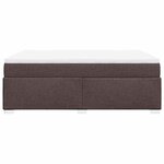 vidaXL Sommier à lattes de lit avec matelas Marron foncé 140x190 cm