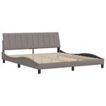 vidaXL Cadre de lit sans matelas Hanko taupe 180x200 cm tissu
