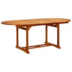 vidaXL Ensemble à manger de jardin 7 Pièces beige tissu et bois massif
