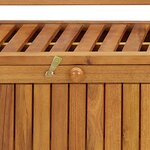 vidaXL Banc de rangement de jardin 170 cm bois d'acacia solide