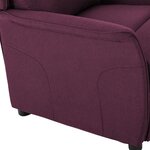 vidaXL Fauteuil inclinable électrique Violet Tissu