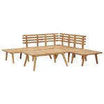 vidaXL Salon de jardin 6 Pièces bois d'acacia solide