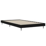 vidaXL Cadre de lit sans matelas noir 90x200 cm bois d'ingénierie