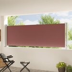 vidaXL Auvent latéral rétractable de patio 117x600 cm Marron