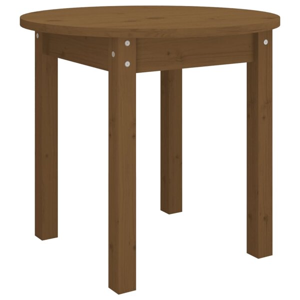 vidaXL Table basse Marron miel Ø 45x40 cm Bois massif de pin