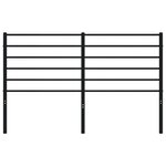 vidaXL Tête de lit métal noir 160 cm