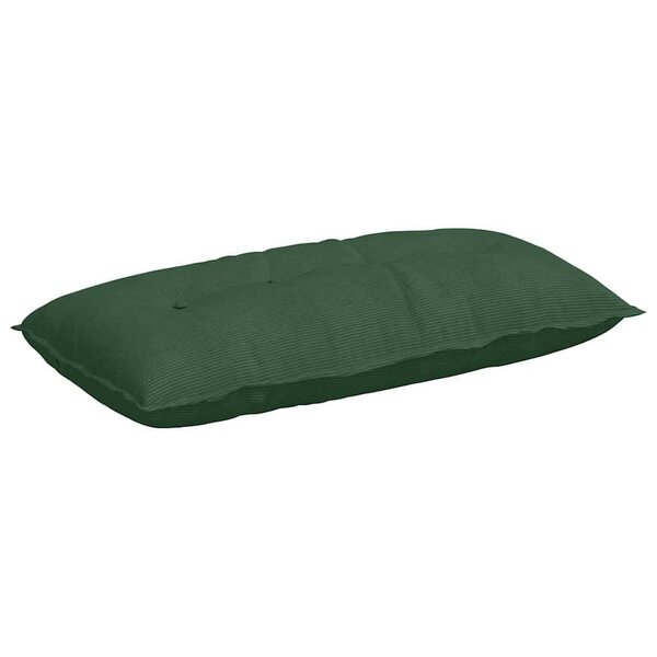 vidaXL Coussin de Dos Vert Jungle 100 x 50 cm Tissu en velours côtelé