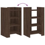vidaXL Buffet chêne marron 45x35x75 cm bois d'ingénierie