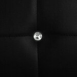 vidaXL Chaises à manger lot de 4 noir similicuir