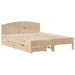 vidaXL Cadre de lit sans matelas 140x200 cm bois massif de pin