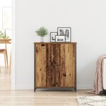 vidaXL Buffet Bois Ancien 70x30x80 cm en Bois Aggloméré et Acier