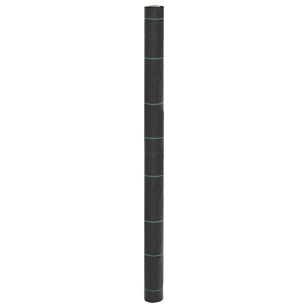 vidaXL Membrane anti-mauvaises herbes noire 1 5 x 100 m PP