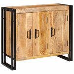 vidaXL Buffet Marron 80 x 33 x 70 cm bois de manguier massif